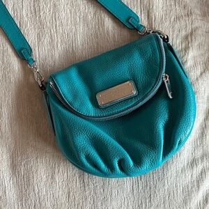 Marc Jacobs Teal Pebbled Leather Crossbody